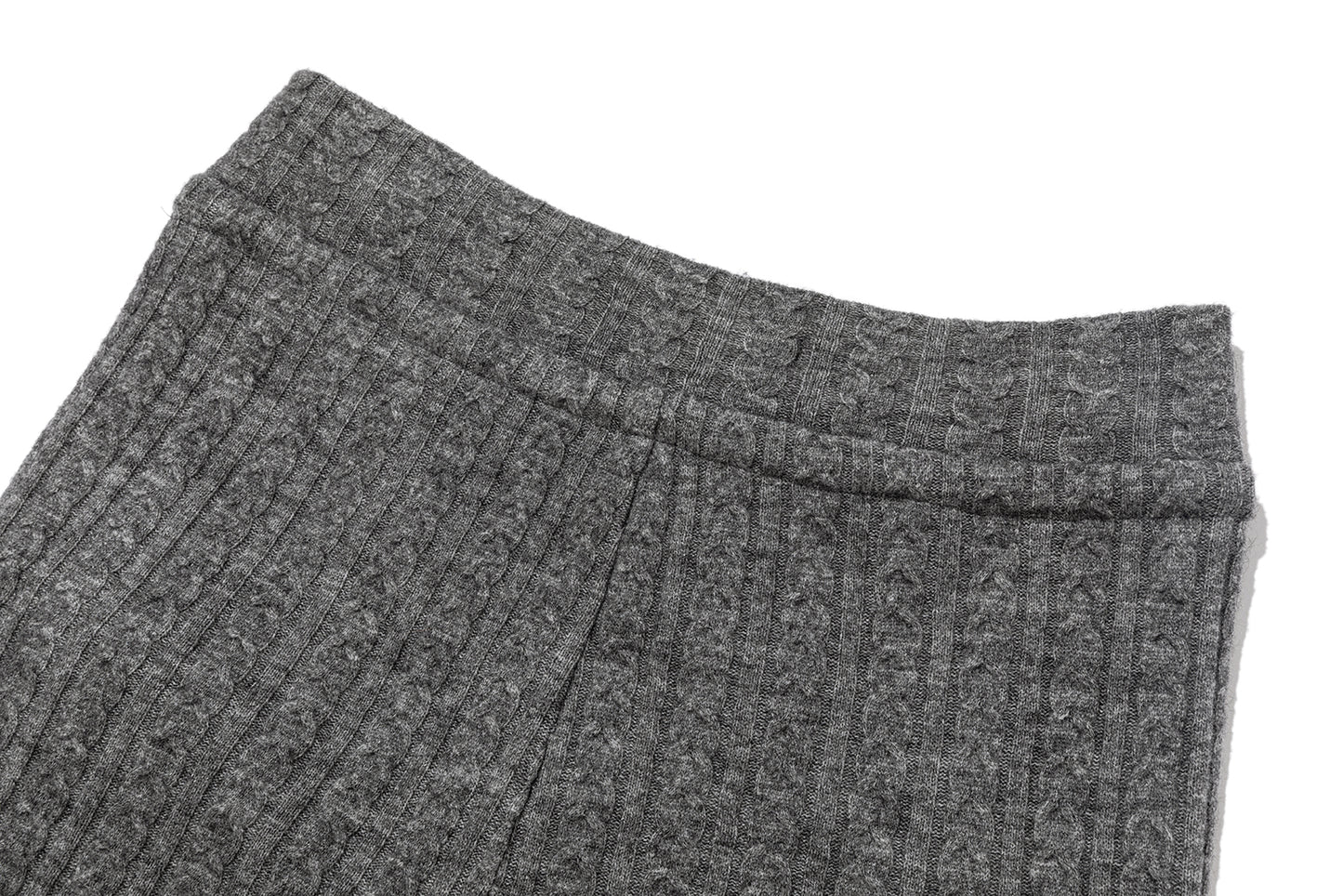 13DE MARZO Mini Bear Knit Trousers Grey