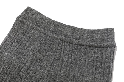 13DE MARZO Mini Bear Knit Trousers Grey