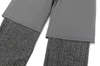 13DE MARZO Mini Bear Knit Trousers Grey