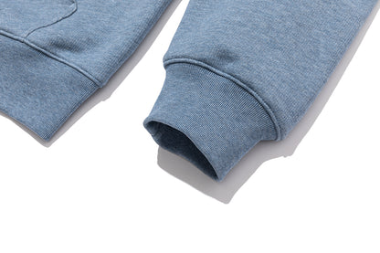 13DE MARZO Rolling Stones Color Yarn Zip Hoodie Blue