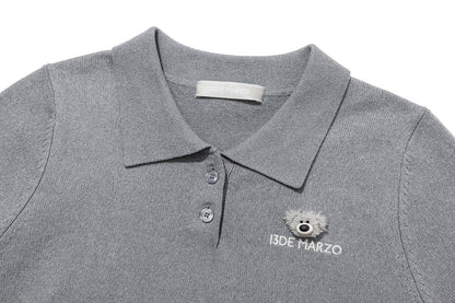 13DE MARZO Doozoo Polo Tee Grey
