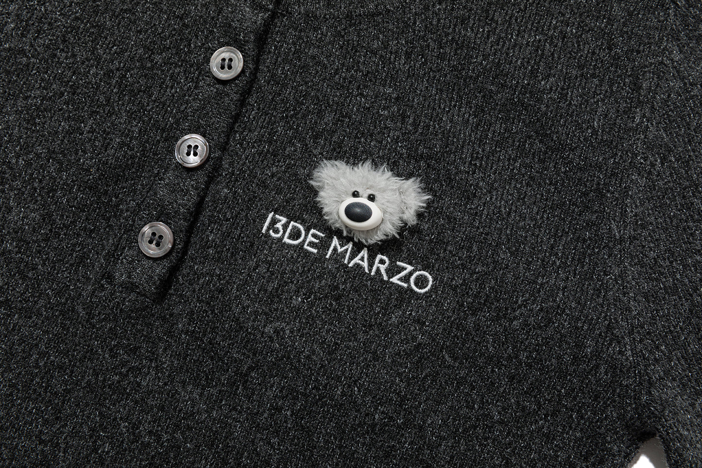 13DE MARZO Doozoo Knit Undershirt Black