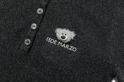 13DE MARZO Doozoo Knit Undershirt Black