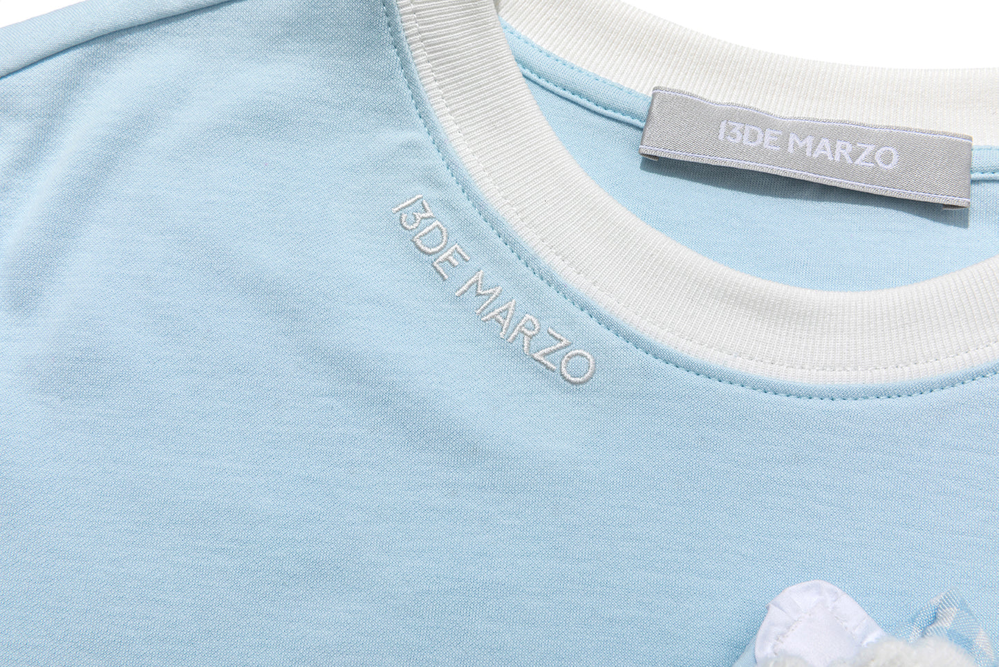 13DE MARZO Nighty Night Bear Tight Tee Blue