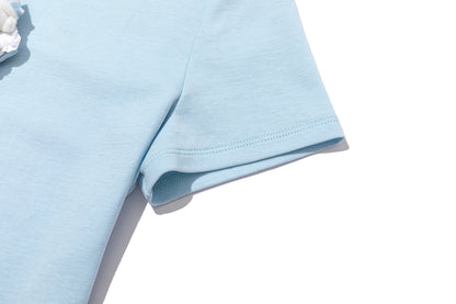 13DE MARZO Nighty Night Bear Tight Tee Blue