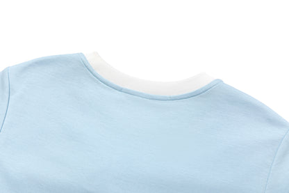 13DE MARZO Nighty Night Bear Tight Tee Blue