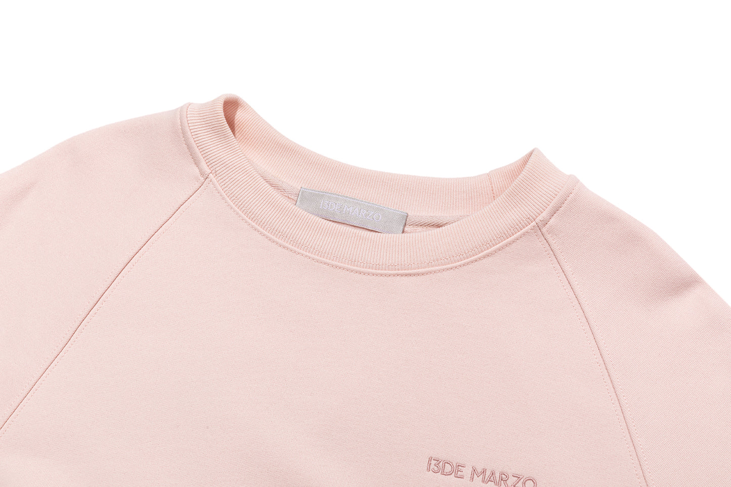 13DE MARZO Big Bear Crewneck Raglan Sweatshirt Pink