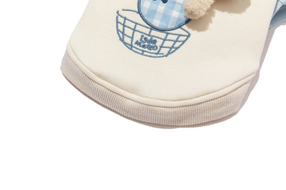 13DE MARZO Pet Fruit Appliqué T-Shirt Blue - 13DE MARZO