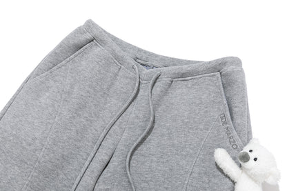 13DE MARZO Doozoo Soft Fleece Pants Grey