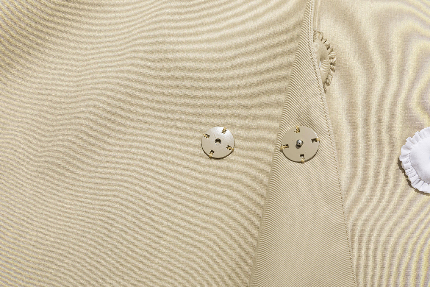 13DE MARZO Nighty Night Bear Trench Dress Khaki