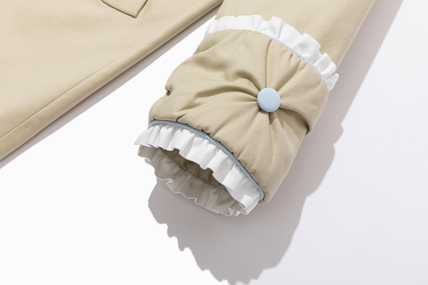 13DE MARZO Nighty Night Bear Trench Dress Khaki
