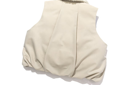 13DE MARZO Marzo Valley Duck Bear Down Vest Khaki