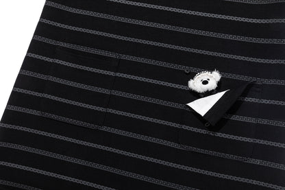 13DE MARZO Bear Color-Block Polo Dress