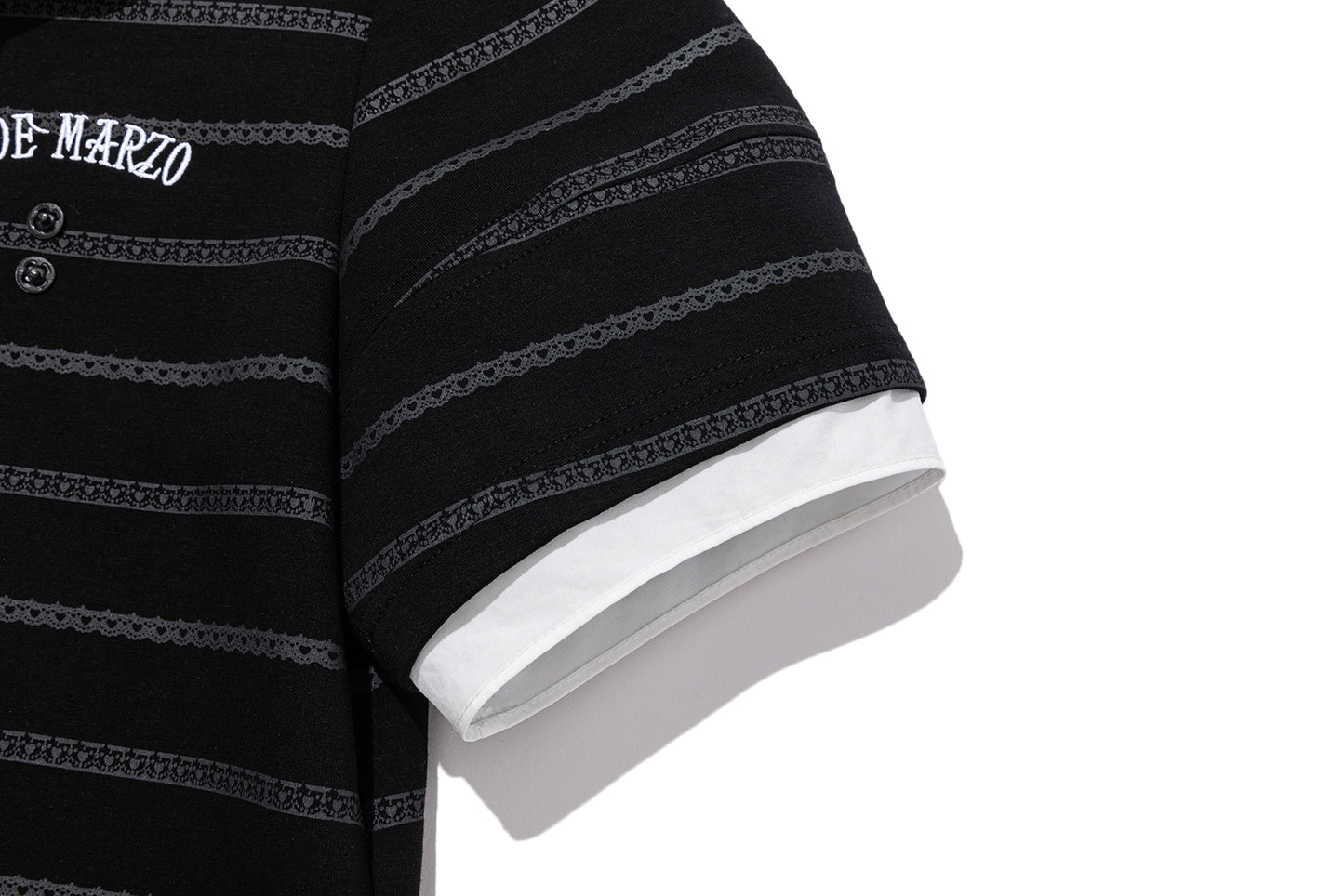 13DE MARZO Bear Color-Block Polo Dress