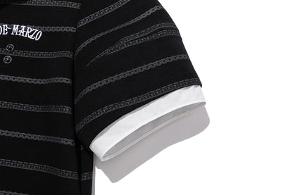 13DE MARZO Bear Color-Block Polo Dress