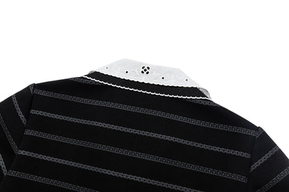 13DE MARZO Bear Color-Block Polo Dress
