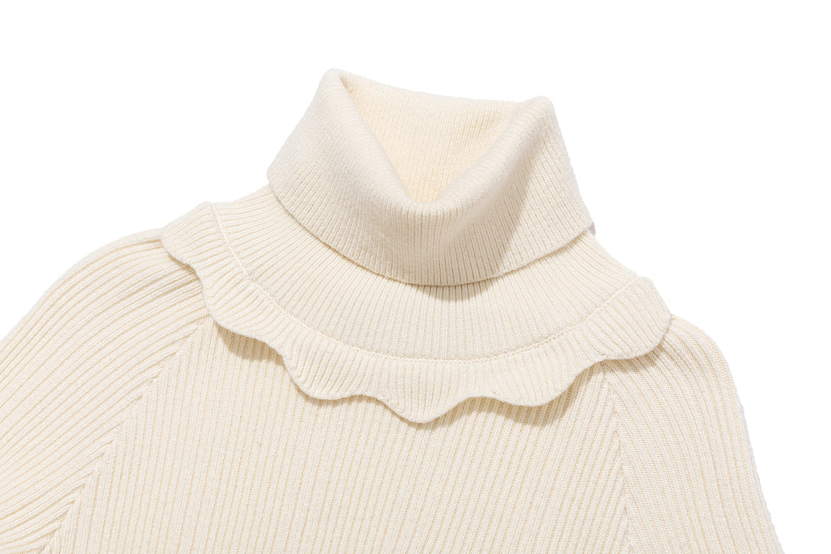 13DE MARZO Marzo Valley Turtleneck Knit Dress