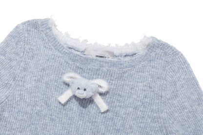 13DE MARZO Nighty Night Bear  Long Sleeve Top