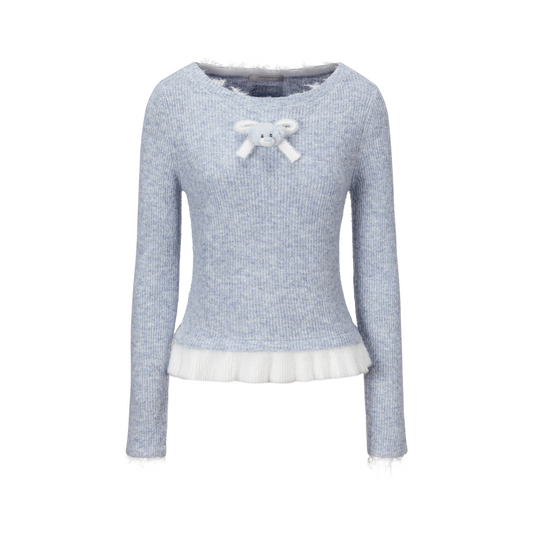 13DE MARZO Nighty Night Bear  Long Sleeve Top