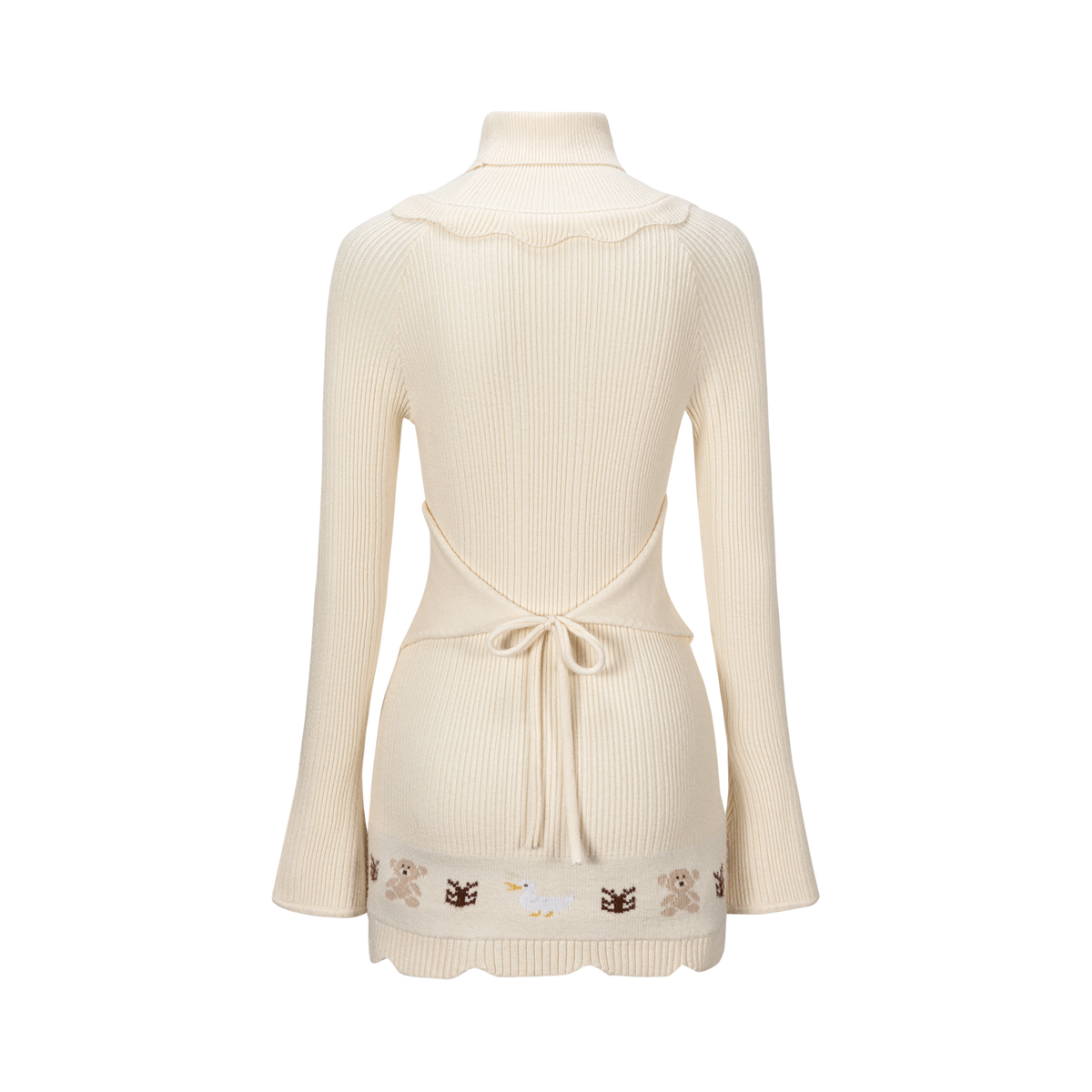 13DE MARZO Marzo Valley Turtleneck Knit Dress