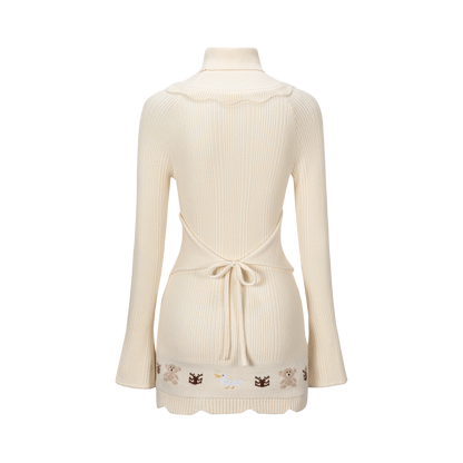 13DE MARZO Marzo Valley Turtleneck Knit Dress