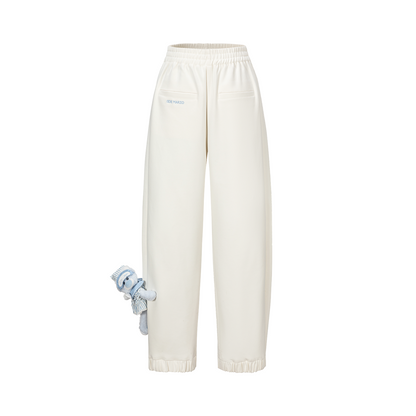 13DE MARZO Nighty Night Bear Sweatpants White