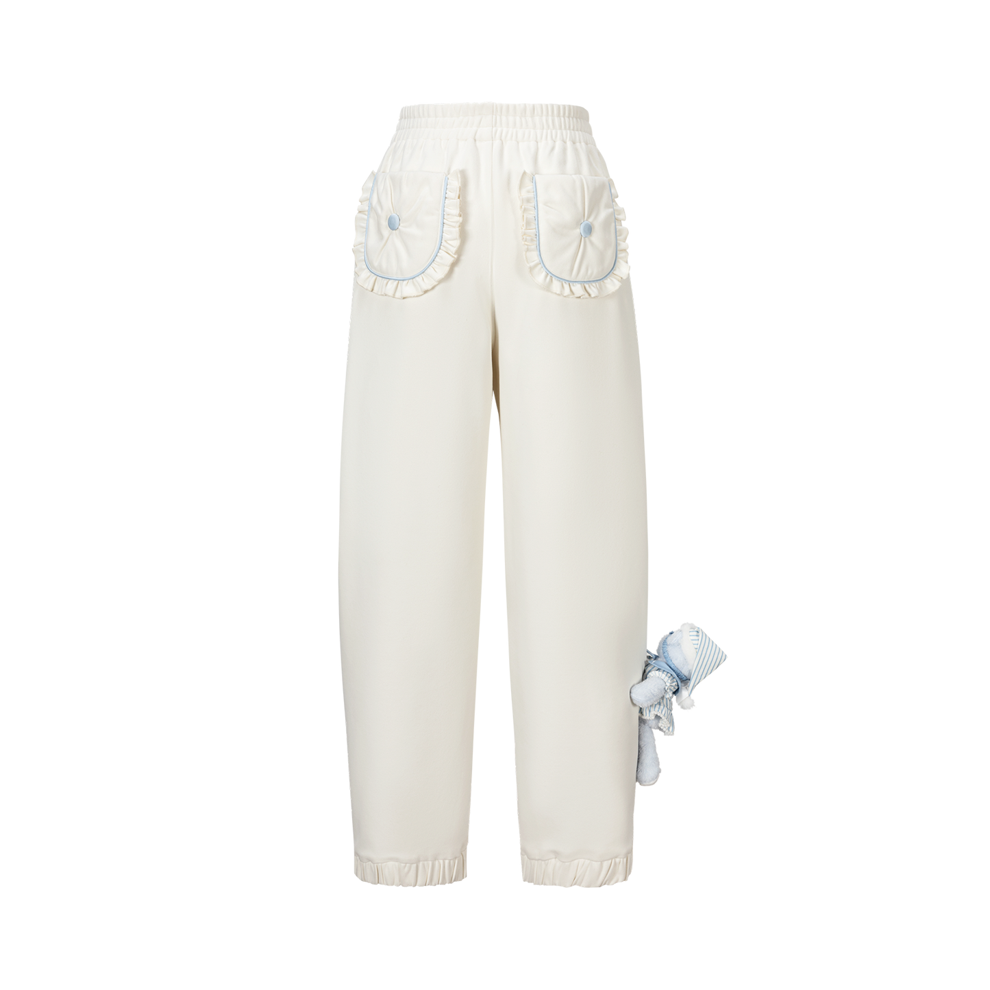 13DE MARZO Nighty Night Bear Sweatpants White