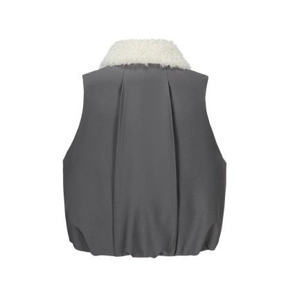 13DE MARZO Marzo Valley Duck Bear Down Vest Grey