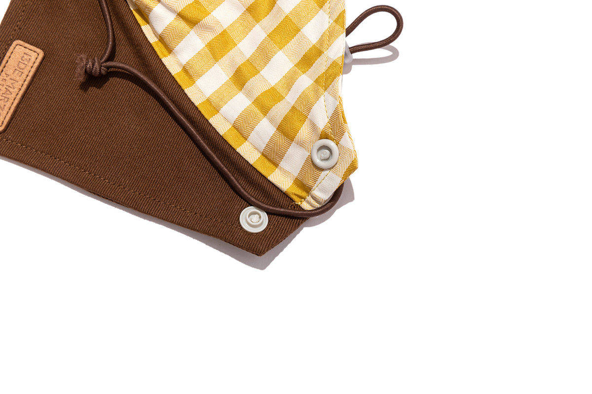 13DE MARZO Bee Bear Bandana Bib Yellow - 13DE MARZO