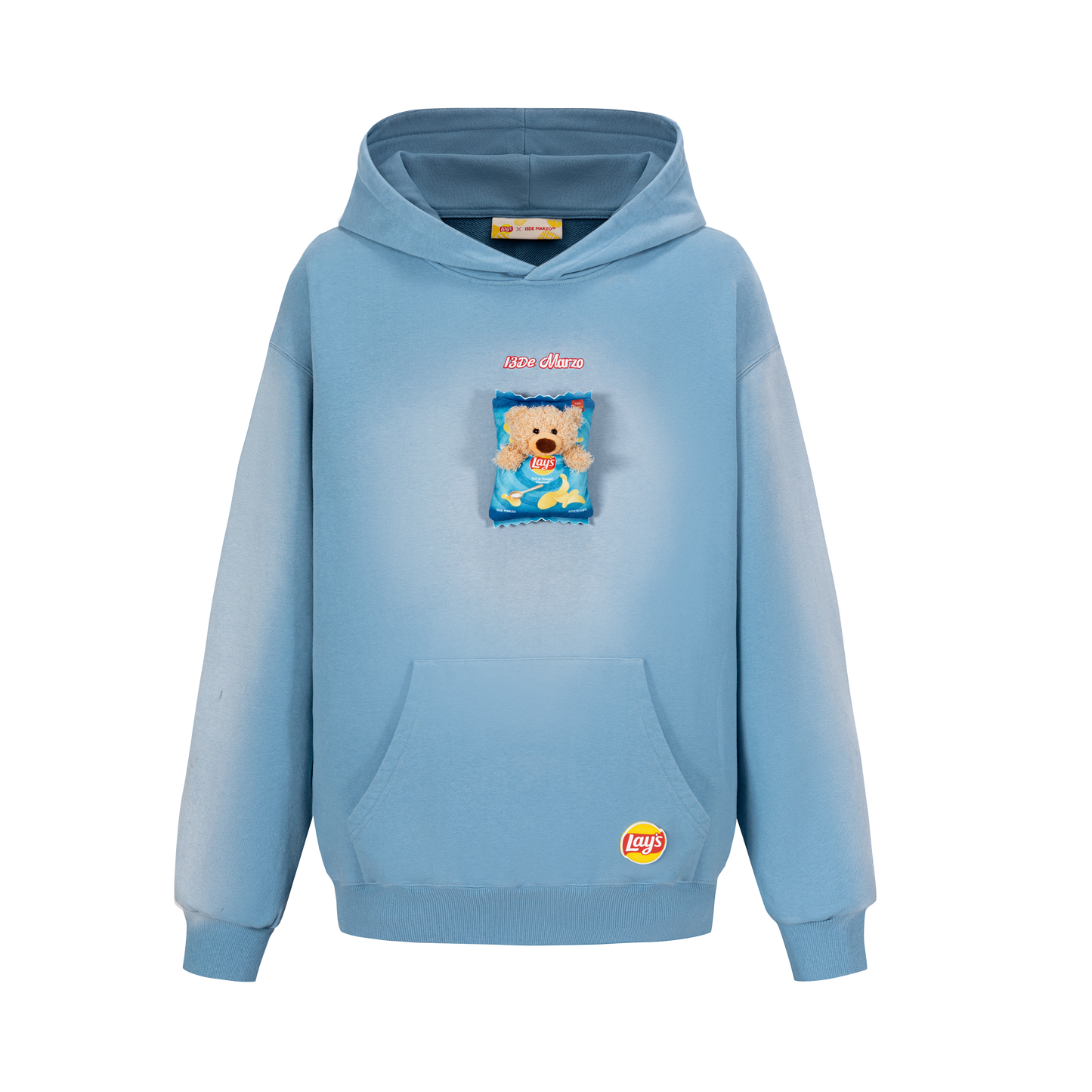 13DE MARZO Lay's Flavor Bear Washed Hoodie