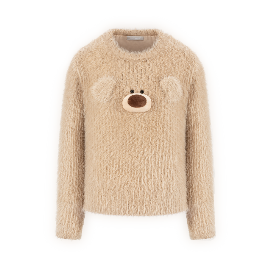 13DE MARZO Doozoo Ear Fuzzy Sweater - 13DE MARZO