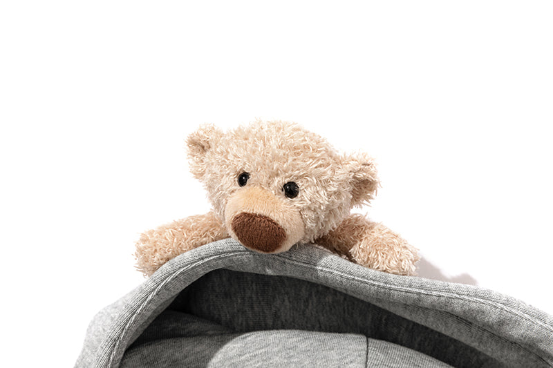 13DE MARZO Shine Logo Zip Hoodie Grey