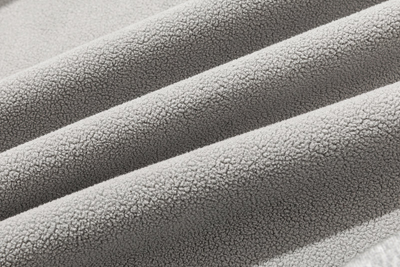 13DE MARZO Shine Logo Zip Hoodie Grey