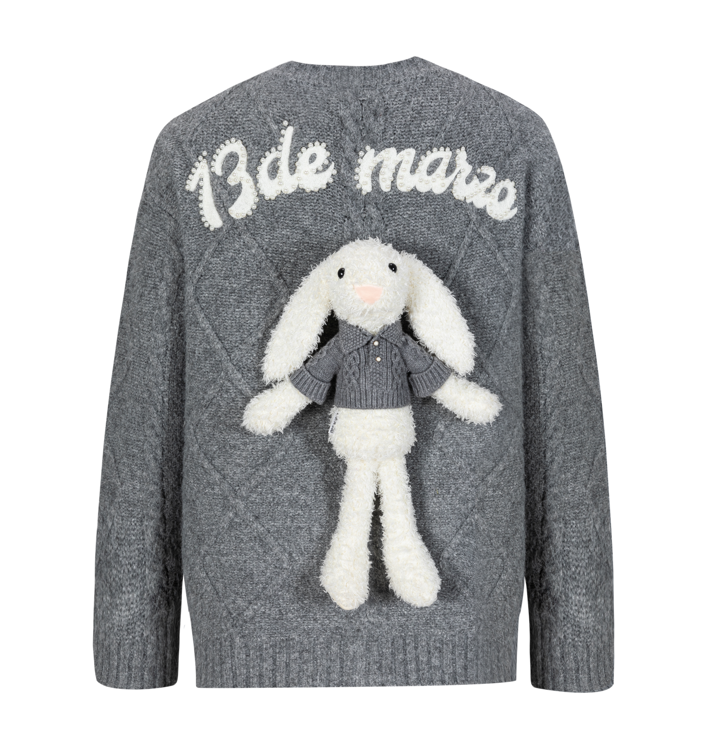 13DE MARZO Doozoo Pear Embroidery Cardigan