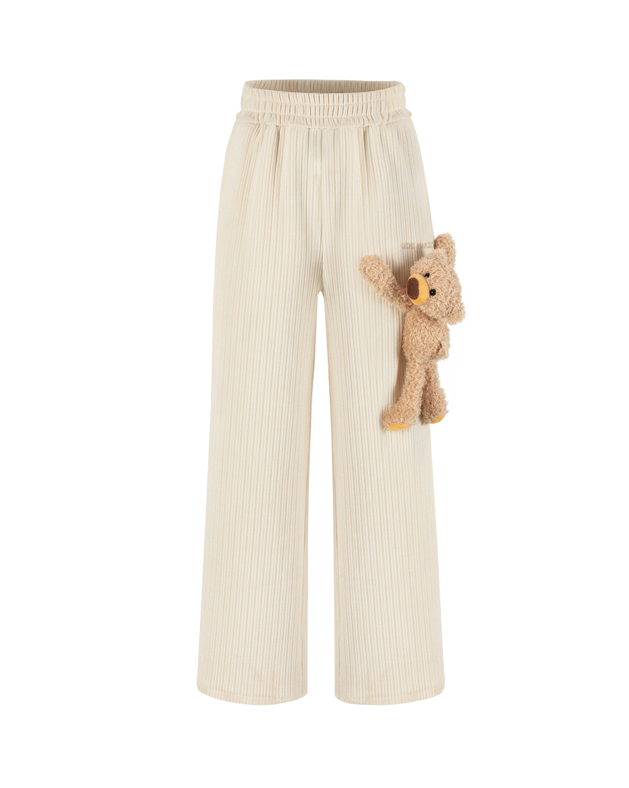 13DE MARZO Bear Corduroy Sweatpants - 13DE MARZO