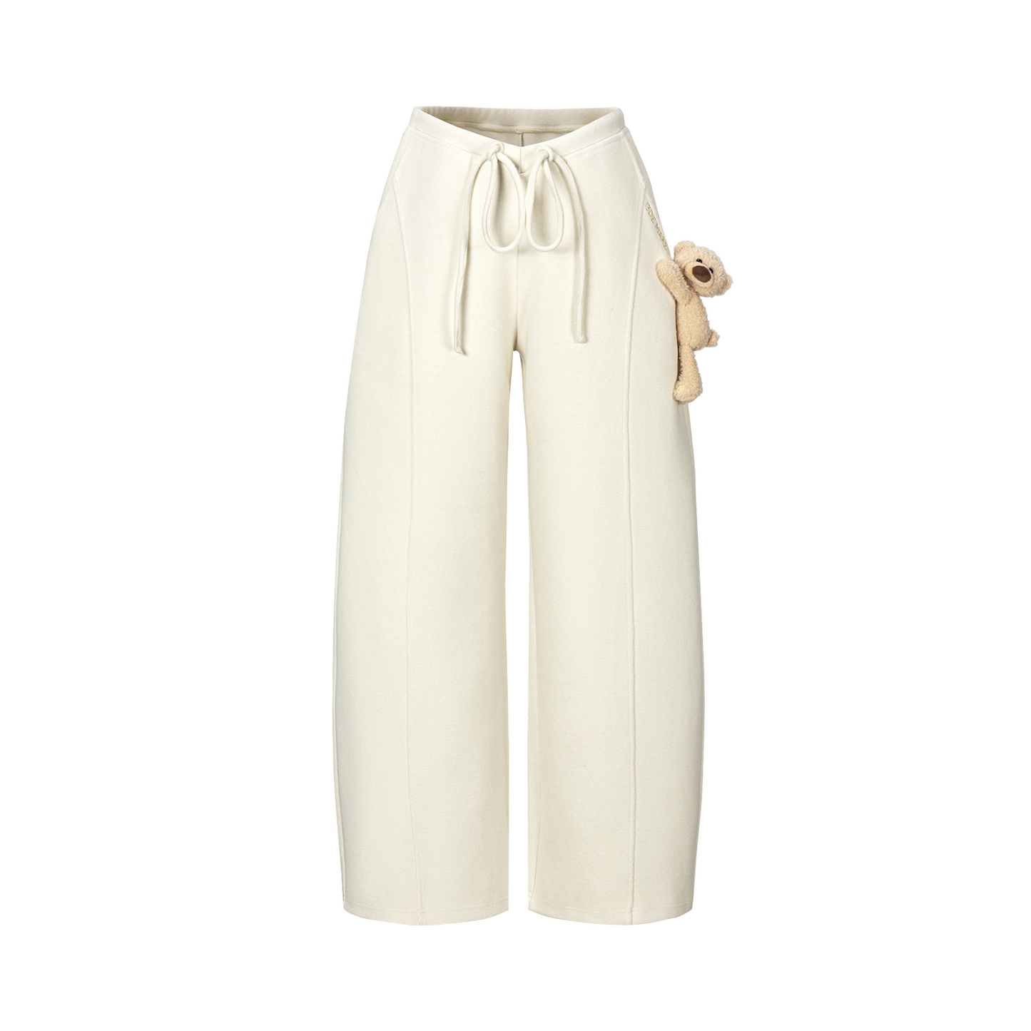 13DE MARZO Doozoo Soft Fleece Pants Beige