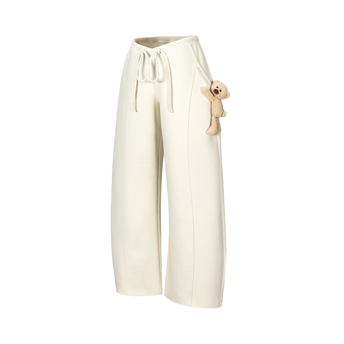 13DE MARZO Doozoo Soft Fleece Pants Beige