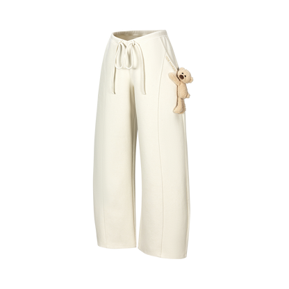 13DE MARZO Doozoo Soft Fleece Pants Beige