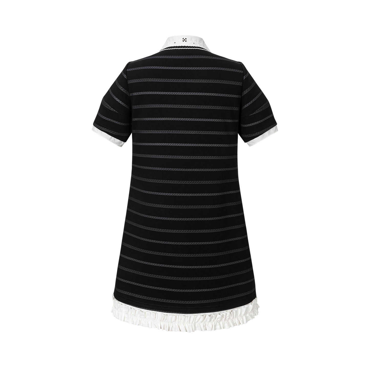 13DE MARZO Bear Color-Block Polo Dress