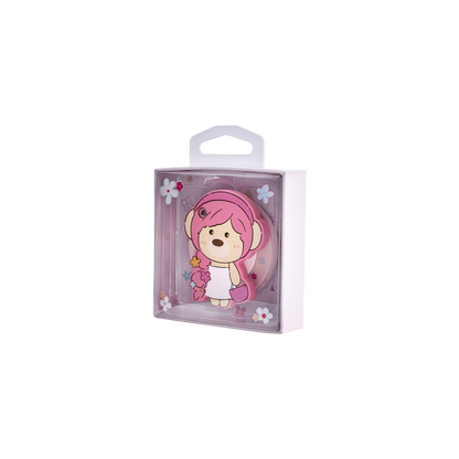 13DE MARZO Floral Bear Mirror Airbag Stand Pink - 13DE MARZO