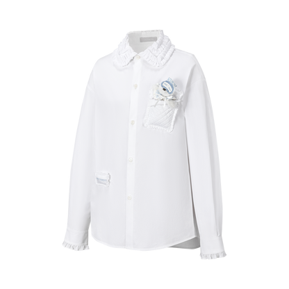 13DE MARZO Nighty Night Bear Oversized Shirt