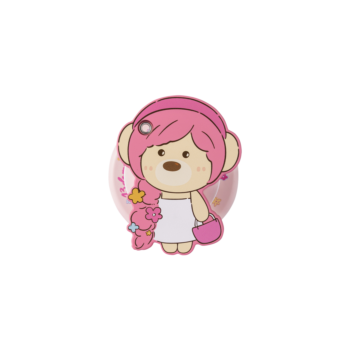 13DE MARZO Floral Bear Mirror Airbag Stand Pink - 13DE MARZO