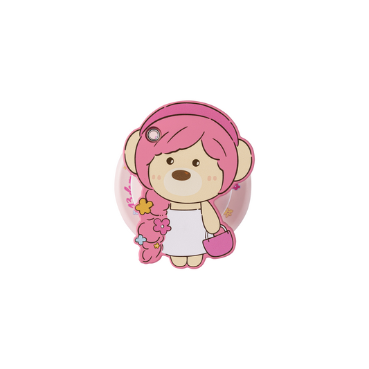 13DE MARZO Floral Bear Mirror Airbag Stand Pink - 13DE MARZO