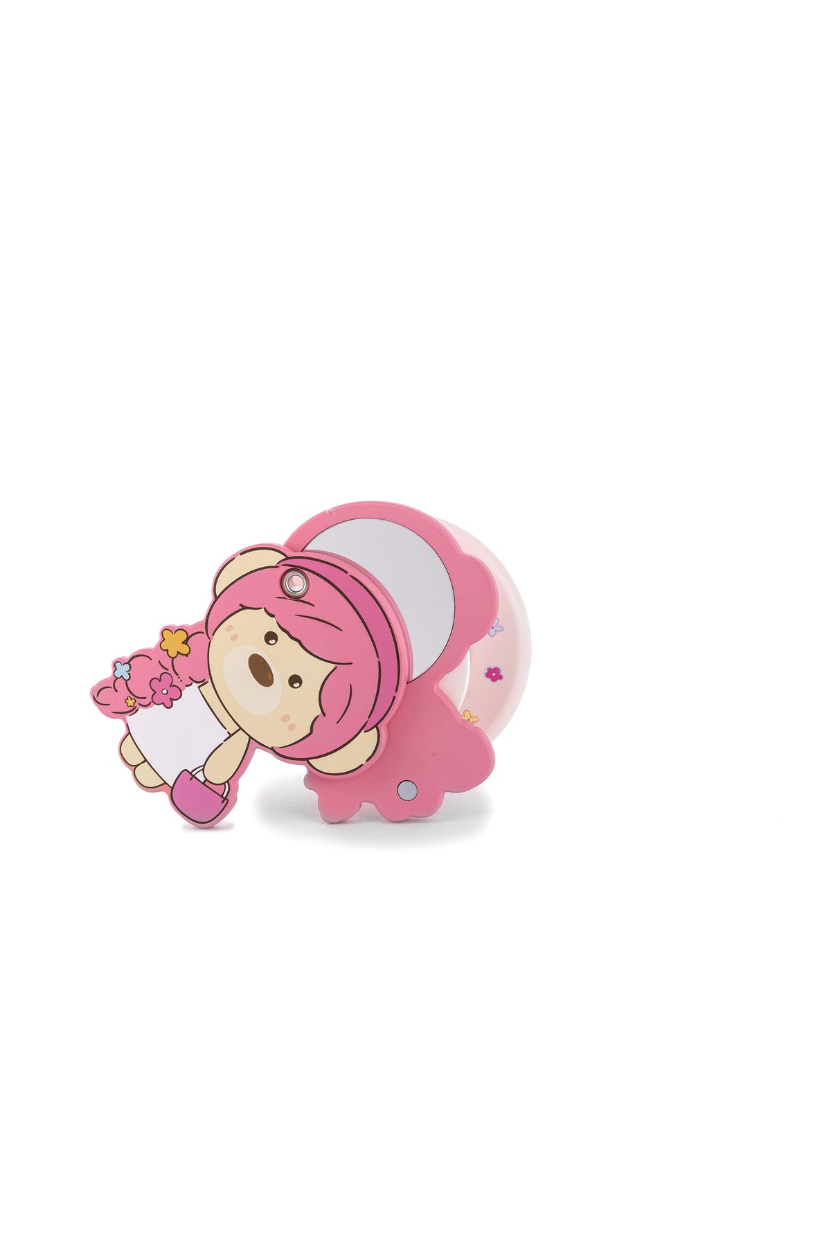 13DE MARZO Floral Bear Mirror Airbag Stand Pink - 13DE MARZO