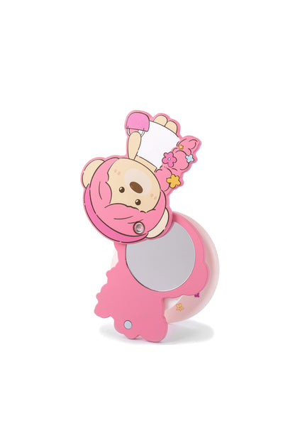 13DE MARZO Floral Bear Mirror Airbag Stand Pink - 13DE MARZO