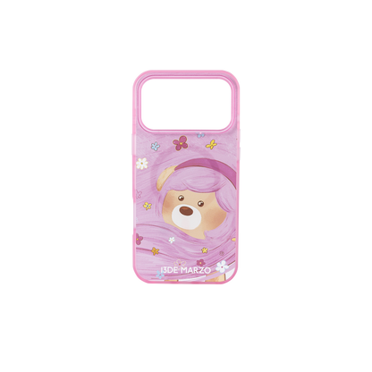13DE MARZO Floral Bear Phone Case Pink - 13DE MARZO
