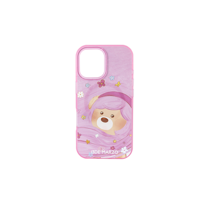 13DE MARZO Floral Bear Phone Case Pink - 13DE MARZO