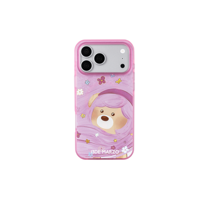 13DE MARZO Floral Bear Phone Case Pink - 13DE MARZO