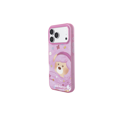 13DE MARZO Floral Bear Phone Case Pink - 13DE MARZO