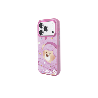 13DE MARZO Floral Bear Phone Case Pink - 13DE MARZO